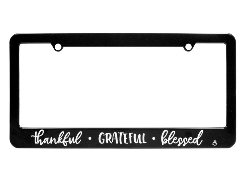 Auto Tag Frame-Thankful Grateful Blessed