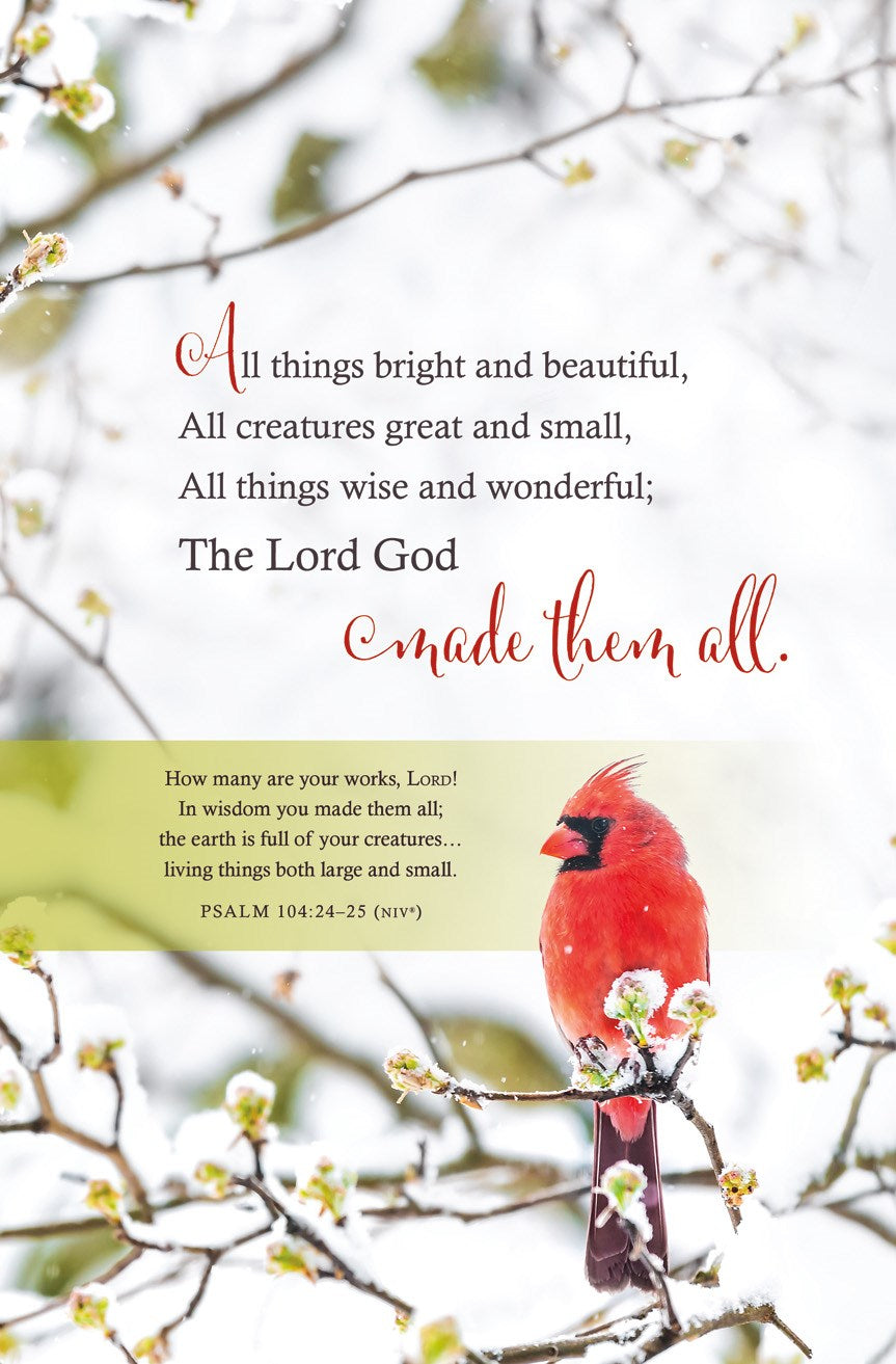 Bulletin-All Things Bright And Beautiful (Psalm 104:24-25) (Pack Of 100)