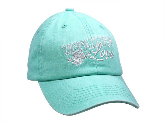 Cap-Unfailing Love-Teal