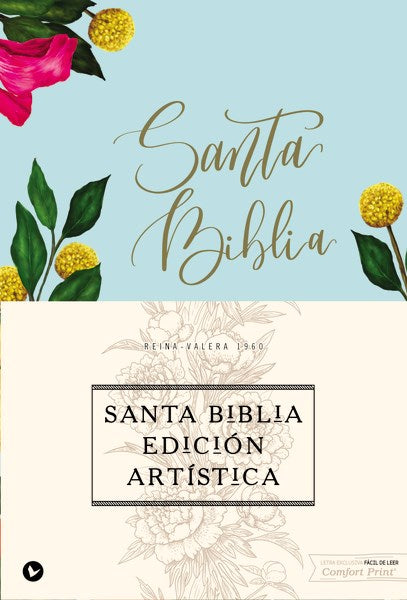 RVR 1960 Artisan Collection Bible (Santa Biblia Edicion Artistica)-Floral Hardcover