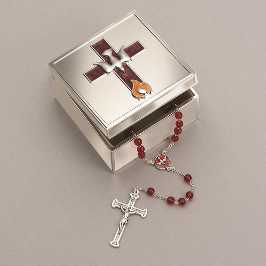 Keepsake Box-Confirmation-Cross & Dove (2.25")