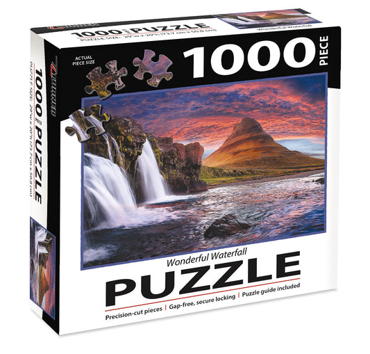 Jigsaw Puzzle-Wonderful Waterfall (1000 Pieces)