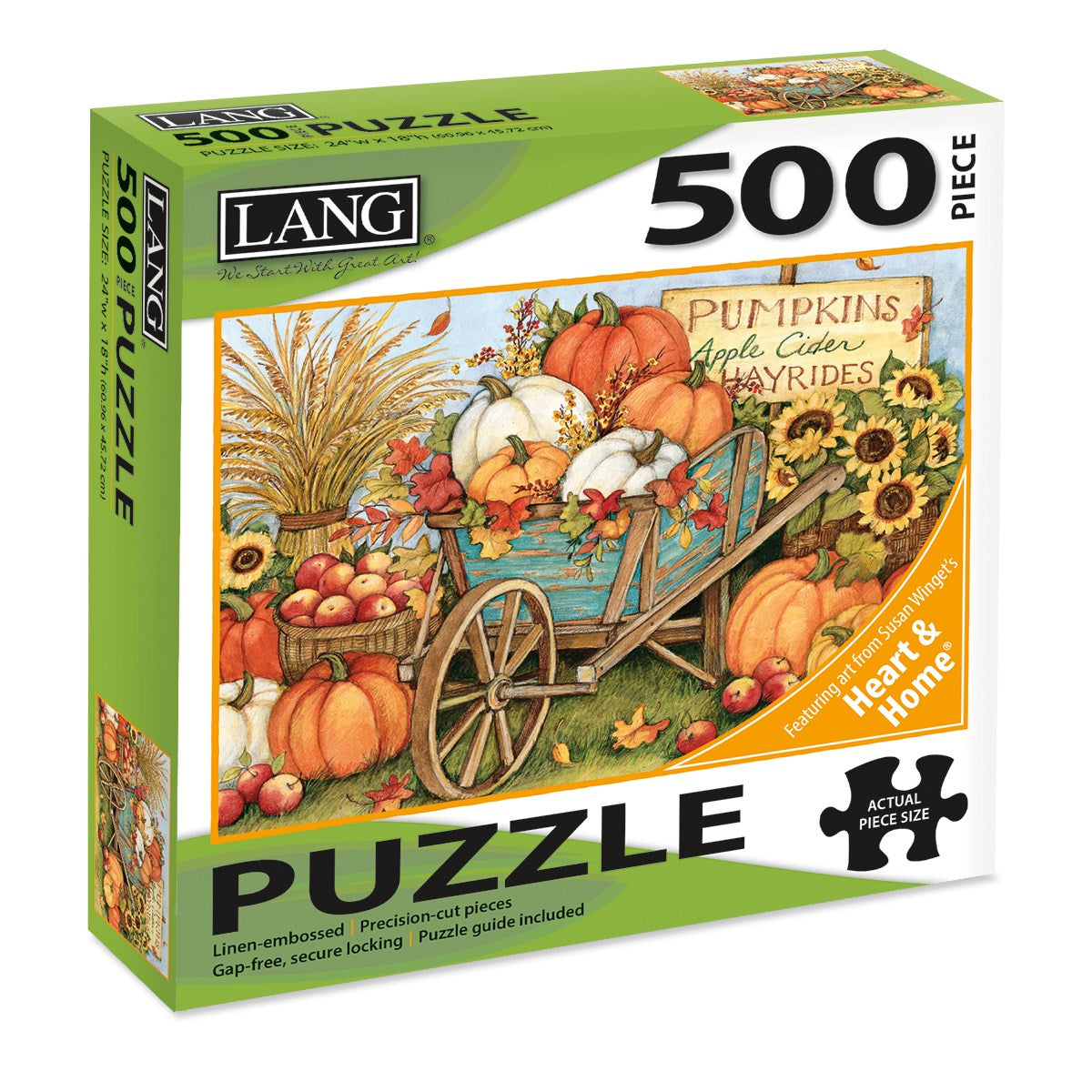 Jigsaw Puzzle-Harvest Wheelbarrow (500 Pieces)