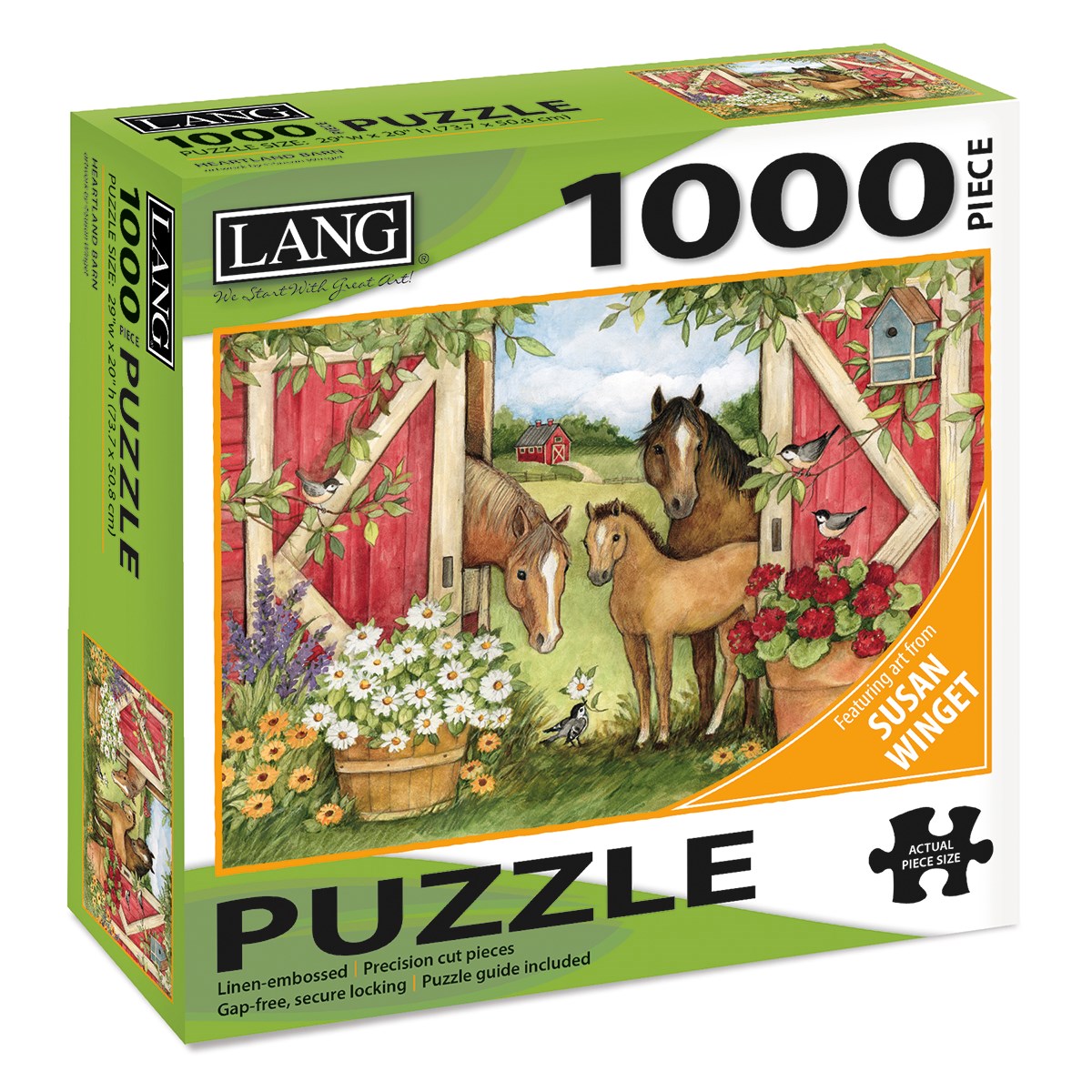 Jigsaw Puzzle-Heartland Barn (1000 Pieces)