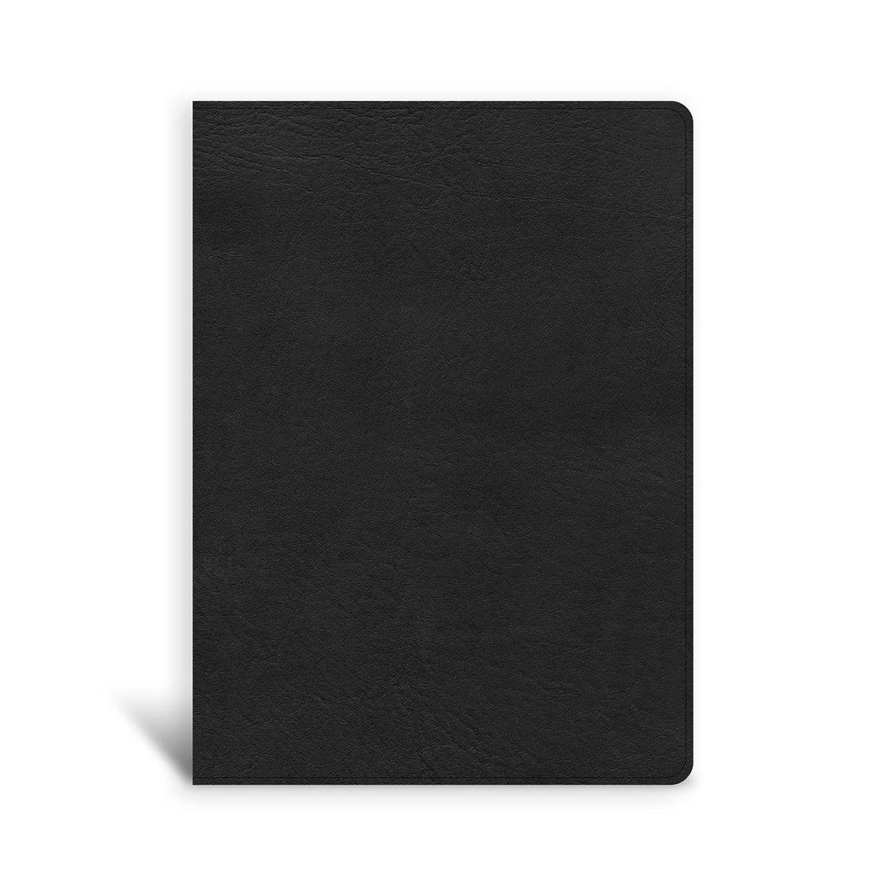 CSB Single-Column Wide-Margin Bible-Black LeatherTouch