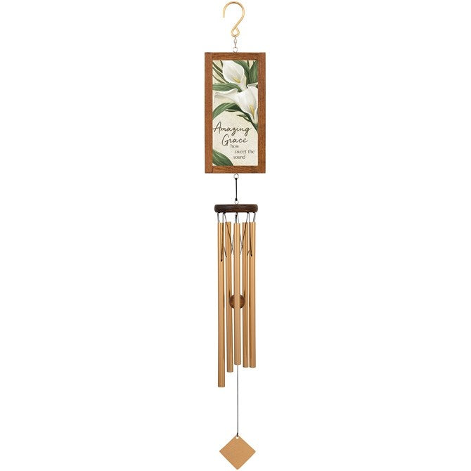 Wind Chime-Framed Sentiment-Amazing Grace (36")