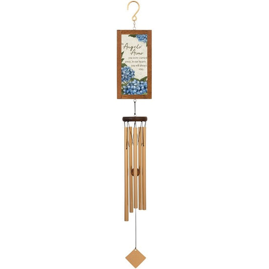 Wind Chime-Framed Sentiment-Angel's Arms (36")