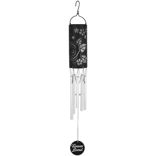 Wind Chime-Solar Cylinder-Forever Loved (28")