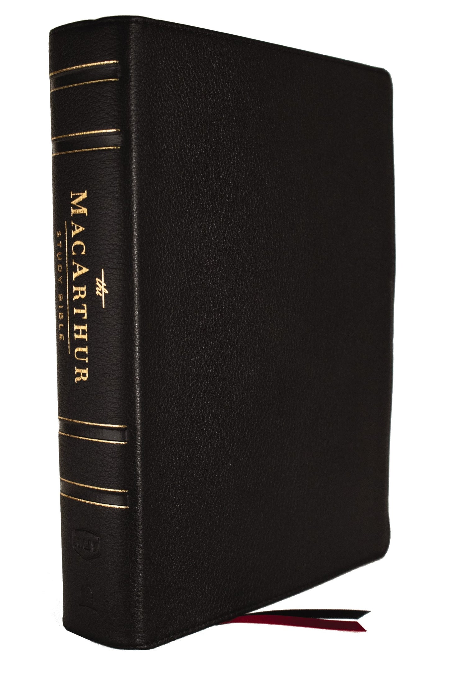 NKJV MacArthur Study Bible (2nd Edition) (Comfort Print)-Black Genuine Leather