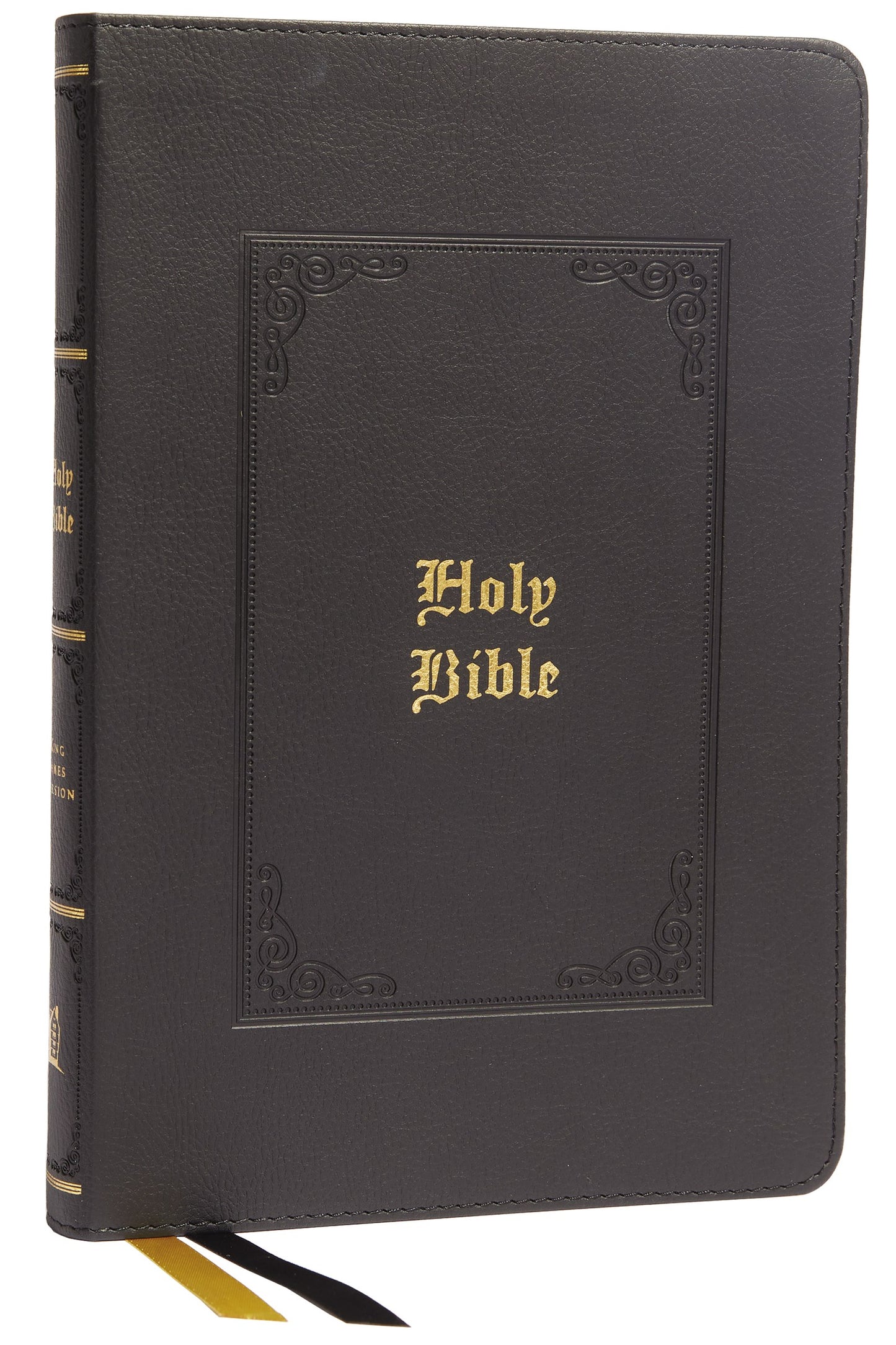 KJV Thinline Large Print Bible  Vintage Series (Comfort Print)-Black Leathersoft