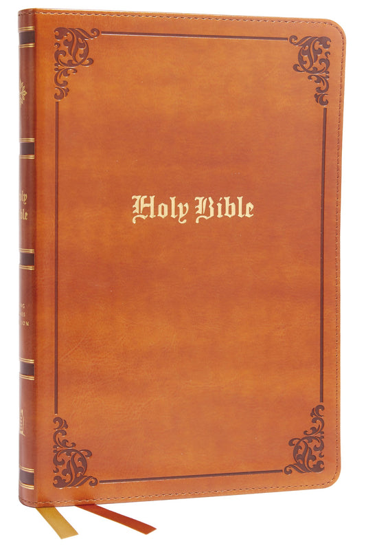 KJV Thinline Large Print Bible  Vintage Series (Comfort Print)-Tan Leathersoft