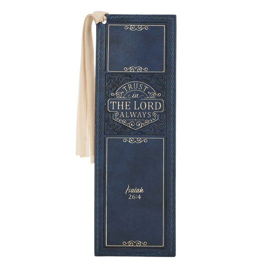 Bookmark-Faux Leather-Trust In The Lord Isaiah 26:4