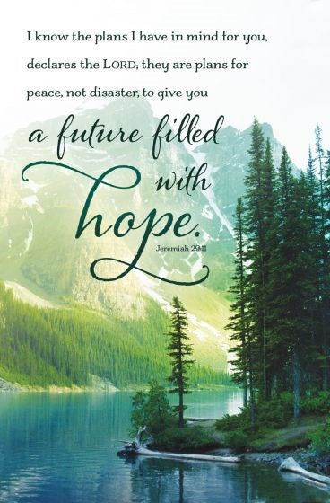 Bulletin-I Know The Plans...a Future Filled With Hope (Jeremiah 29:11) (Pack Of 100)