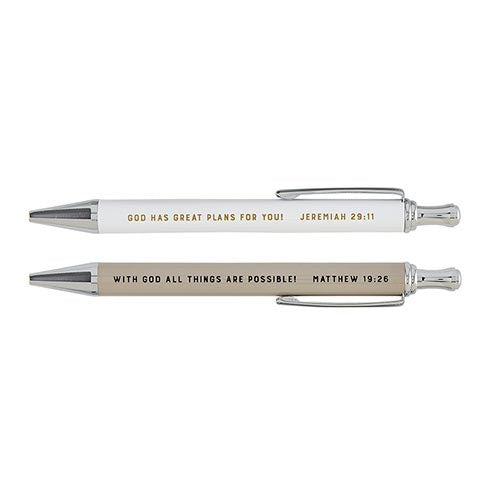 Pen Set-God Has Great Plans (Set Of 2)