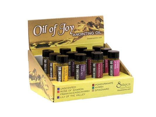 Anointing Oil-Assorted Scented Display-1/4oz (Pack of 12)