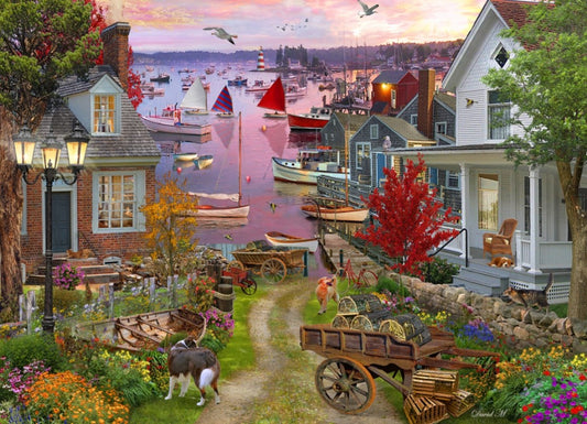 Jigsaw Puzzle-Evening In The Harbour (1000 Pieces)