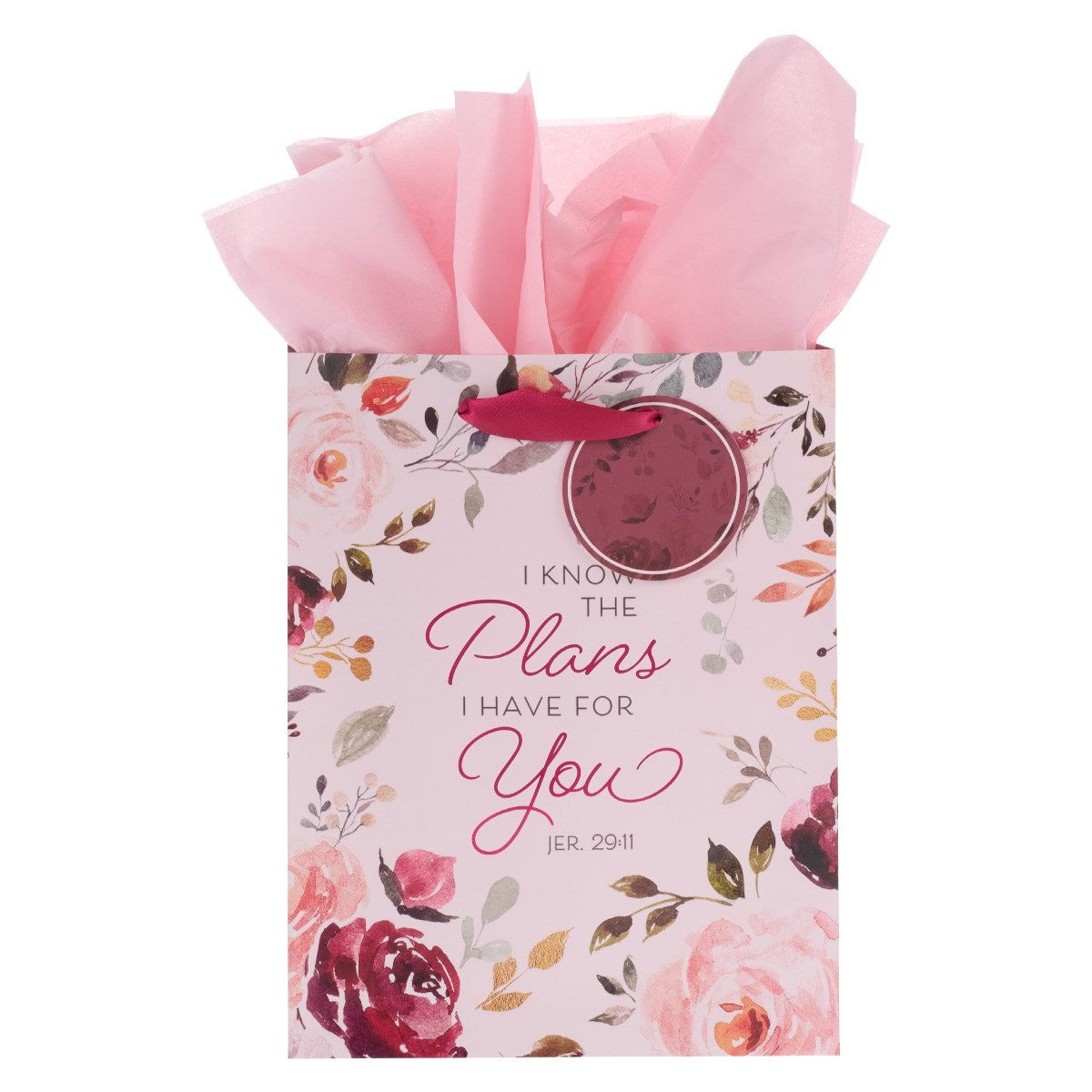 Gift Bag Medium I Know The Plans I Have For You w/Tag & Tissue