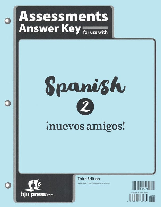 Spanish 2 Assessments Answer Key (3rd Edition)