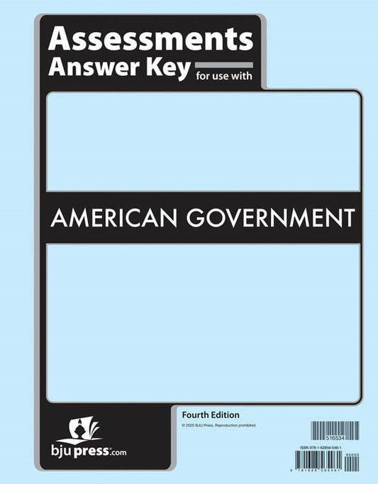 American Government Assessments Answer Key (4th Edition)