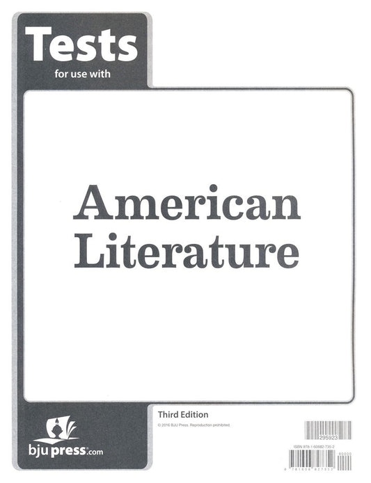 American Literature Tests (3rd Edition)