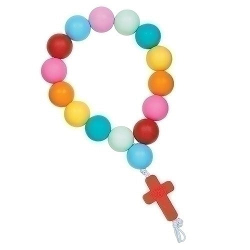 Bracelet-Blessing Beads/Blessed By God-Silicone (6.5")