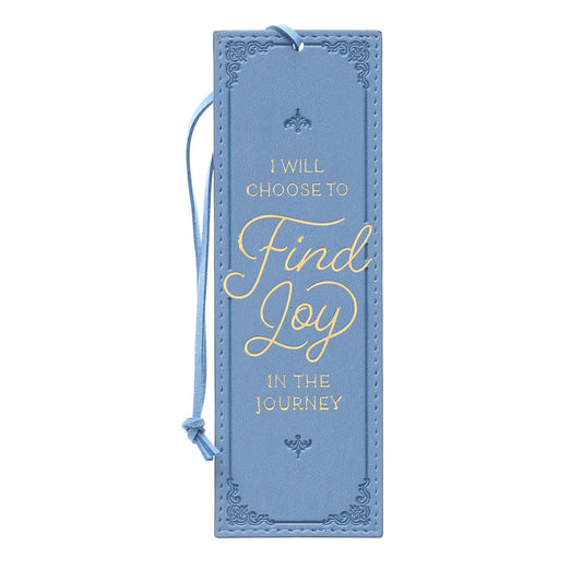 Bookmark-Pagemarker-Find Joy-Luxleather-Periwinkle