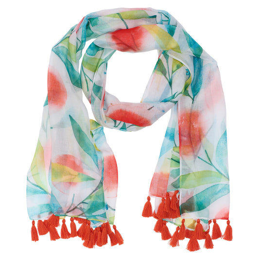 Scarf-Orange Blossoms