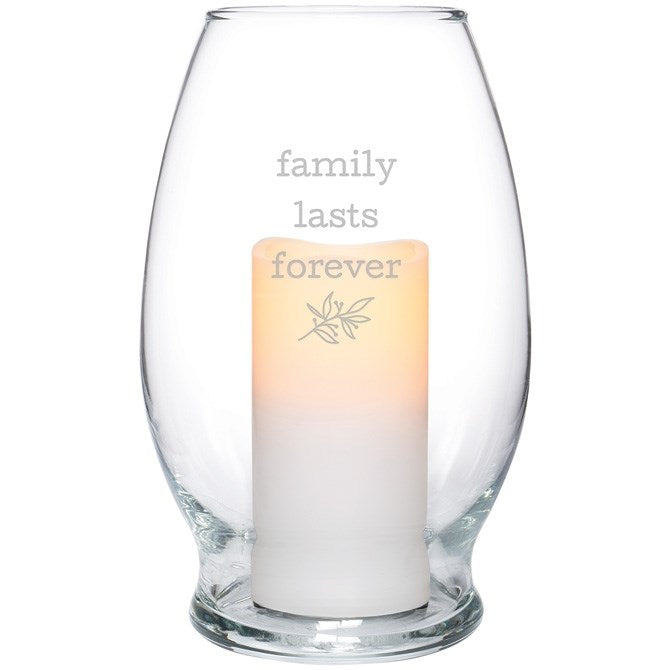 Hurricane Candle-Flameless Flicker-Family w/Timer (7" x 4.375")