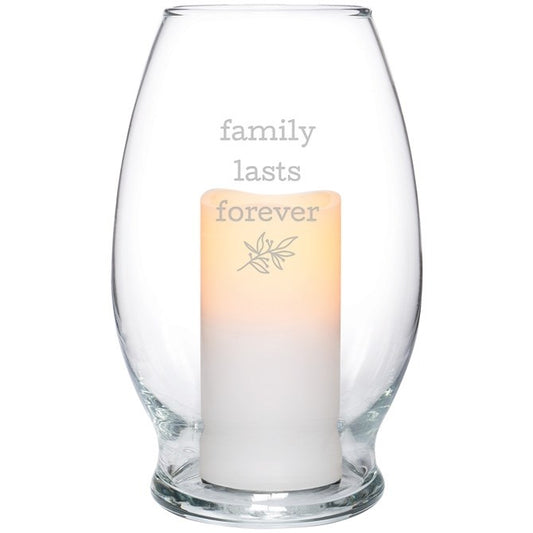 Hurricane Candle-Flameless Flicker-Family w/Timer (7" x 4.375")