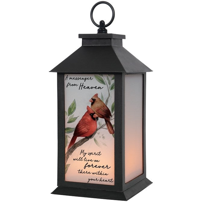 Lantern w/LED Candle & Timer-A Message (13" x 5.5" x 5.5")