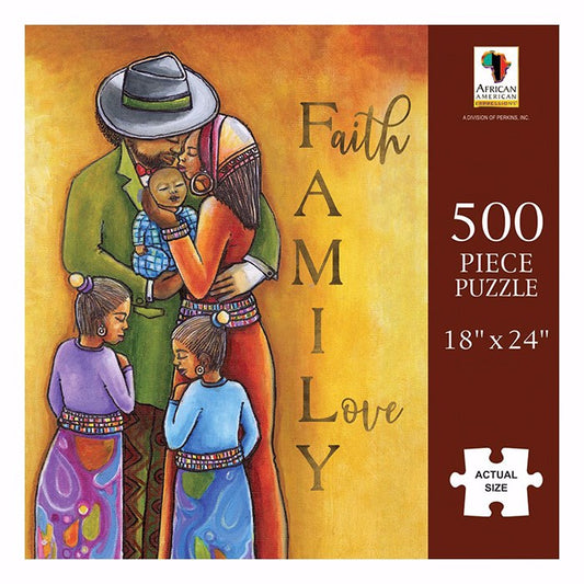 Jigsaw Puzzle-Faith Love Family (500 Pieces)(30-JAN-25=PUB O/S*)