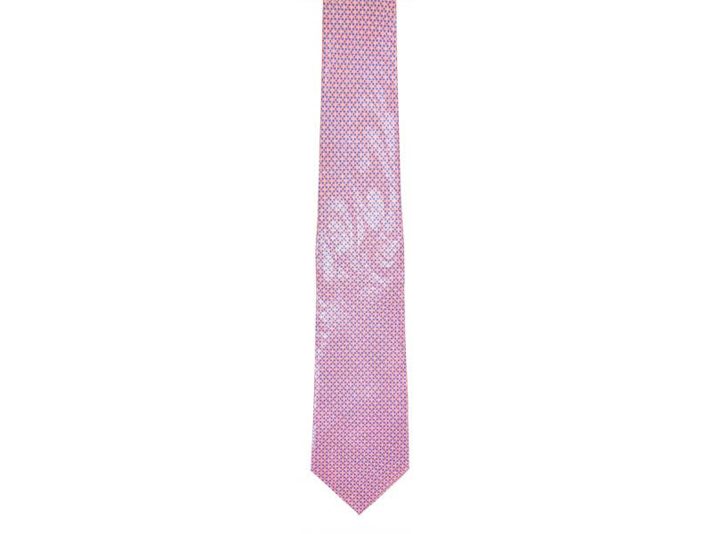 Tie-Diamond Cross-Polyester-Pink