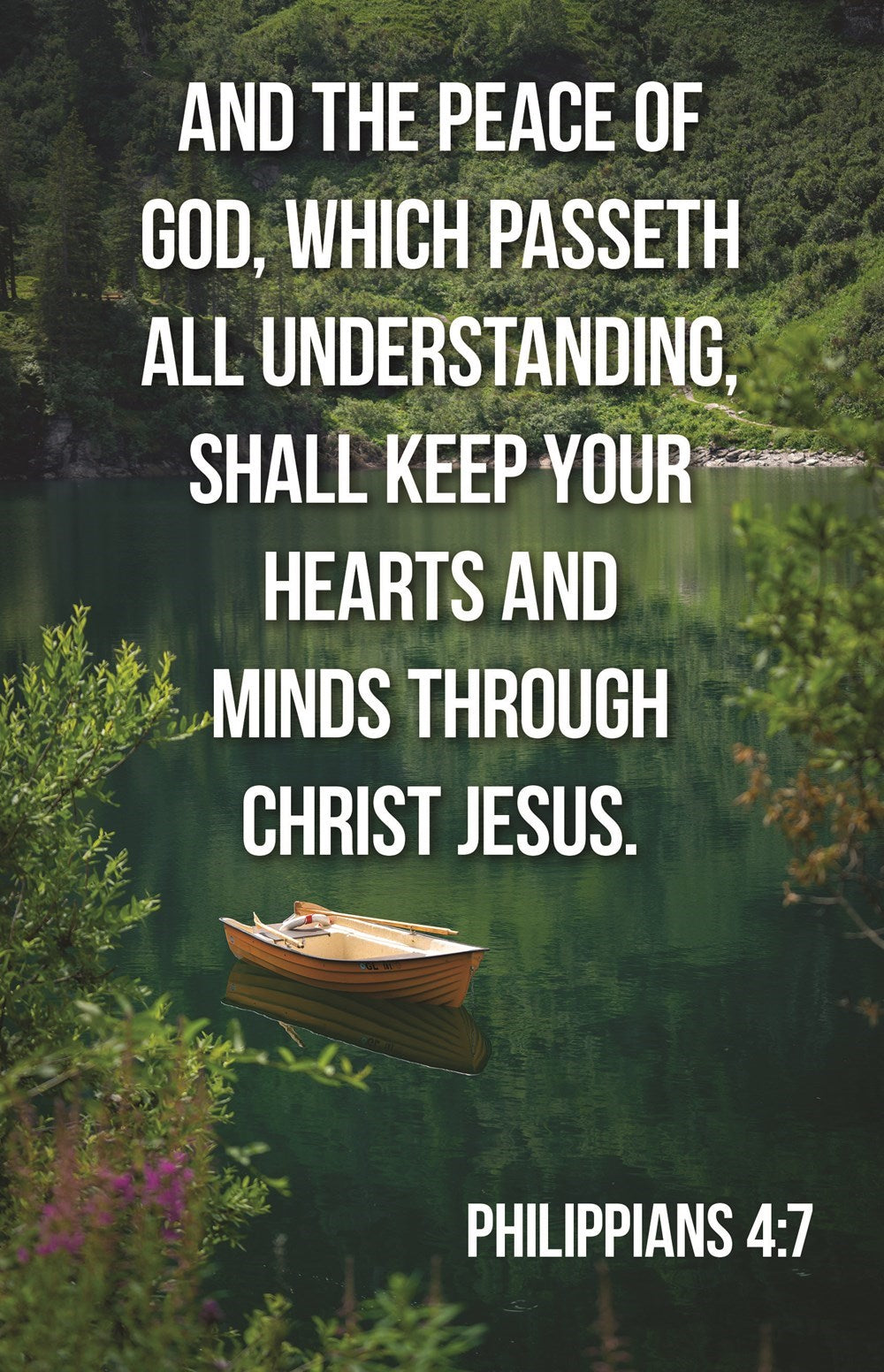 Bulletin-And The Peace Of God Which Passeth All Understanding (Philippians 4:7) (Pack Of 100)