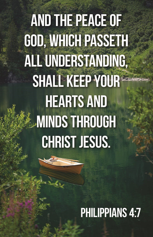 Bulletin-And The Peace Of God Which Passeth All Understanding (Philippians 4:7) (Pack Of 100)