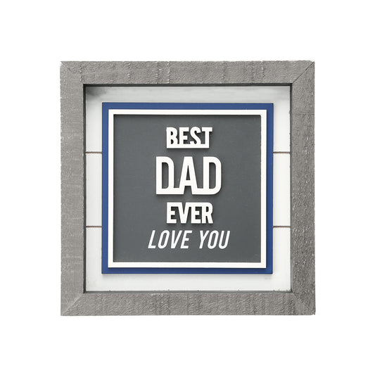 Plaque-Best Dad Ever/Love You (8")