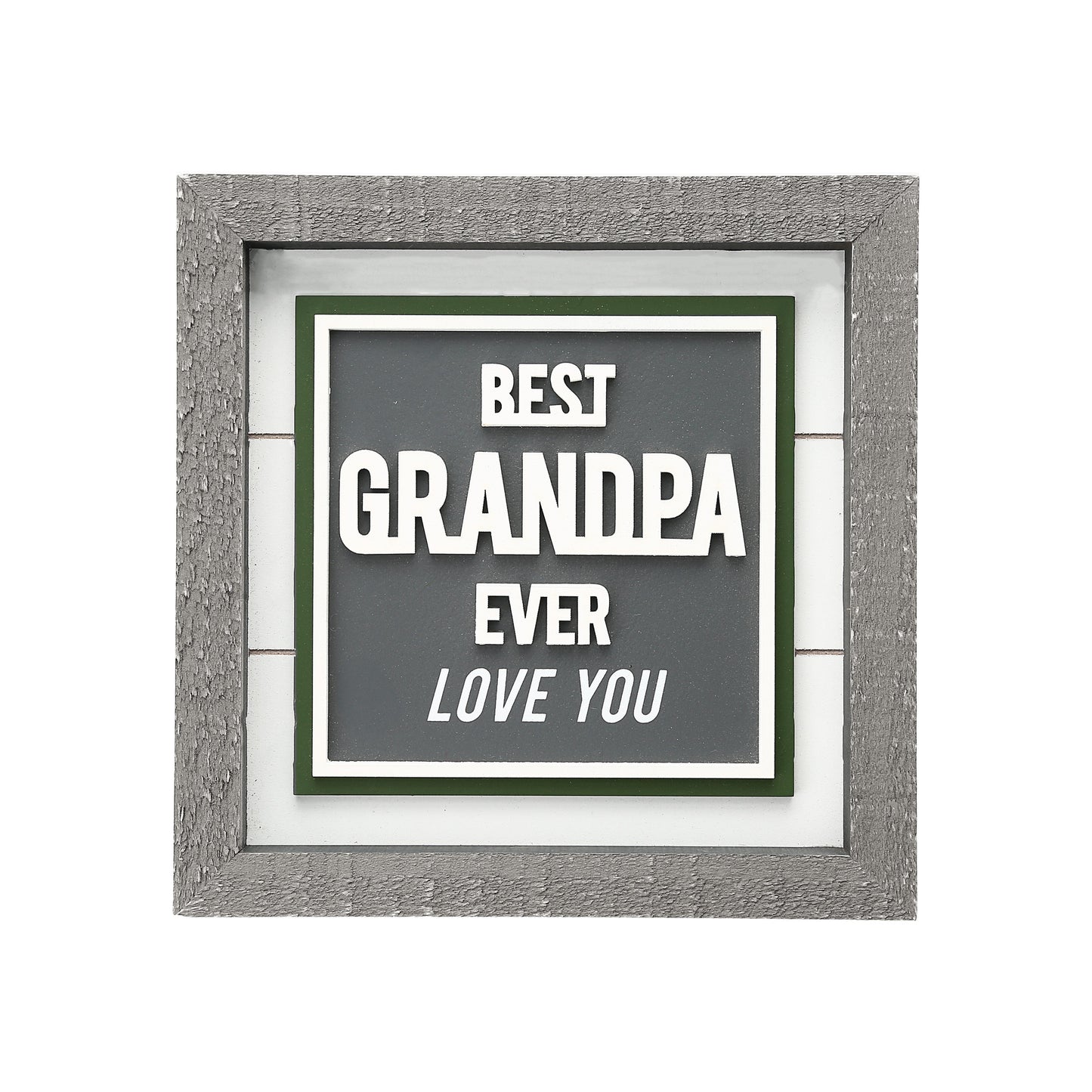 Plaque-Best Grandpa Ever/Love You (8")