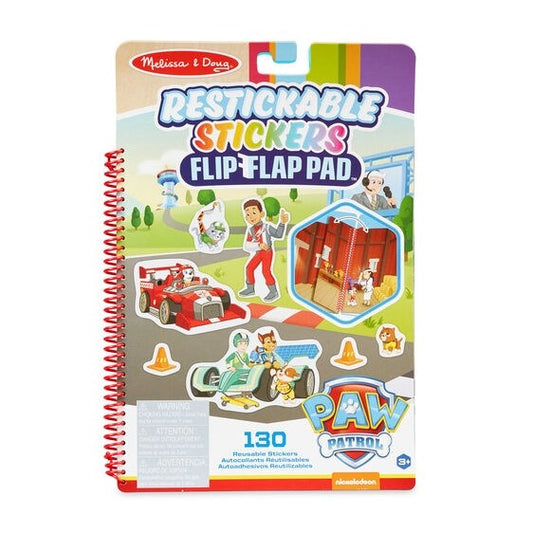 Reusable Stickers Flip-Flap Pad: Paw Patrol-Classic Missions (Ages 3+)