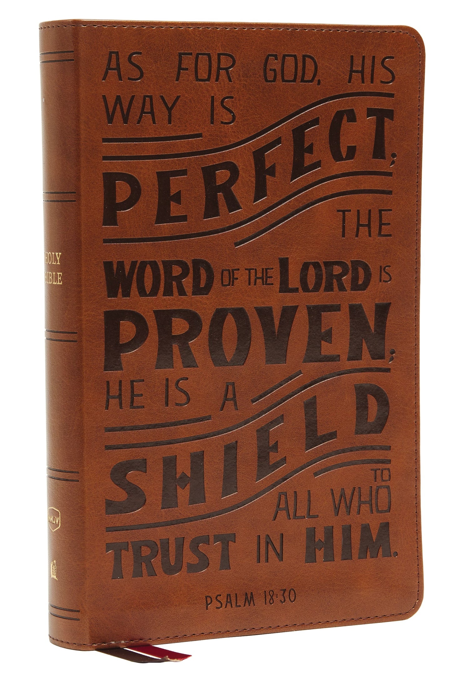 NKJV Personal Size Reference Bible  Verse Art Cover Collection (Comfort Print)-Tan Leathersoft Indexed