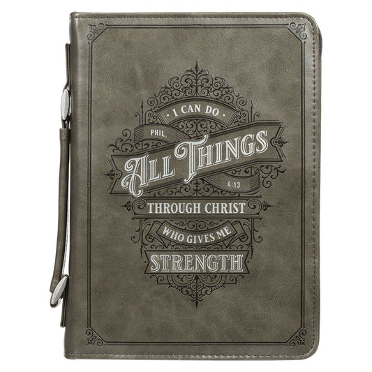 Bible Cover-All Things PhilIppians 4:13-LRG