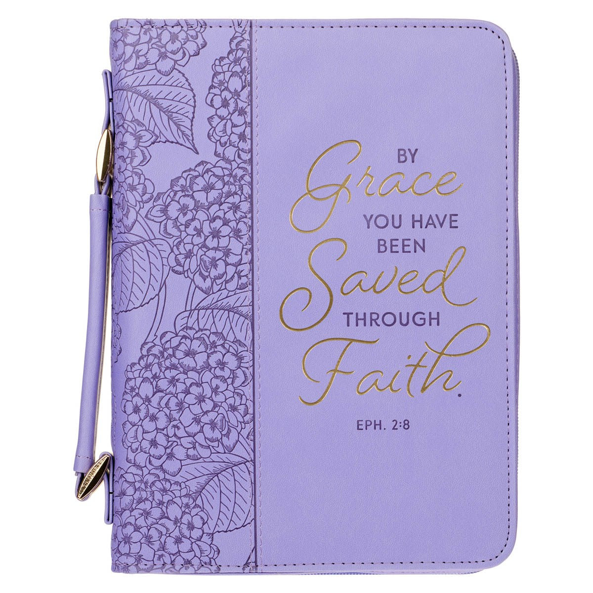 Bible Cover-By Grace You'Ve Been Saved Ephesians 2:8-MED