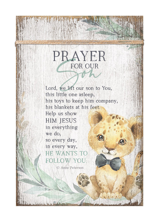 Plaque-Timeless Twine-Prayer For Our Son (6 x 9)