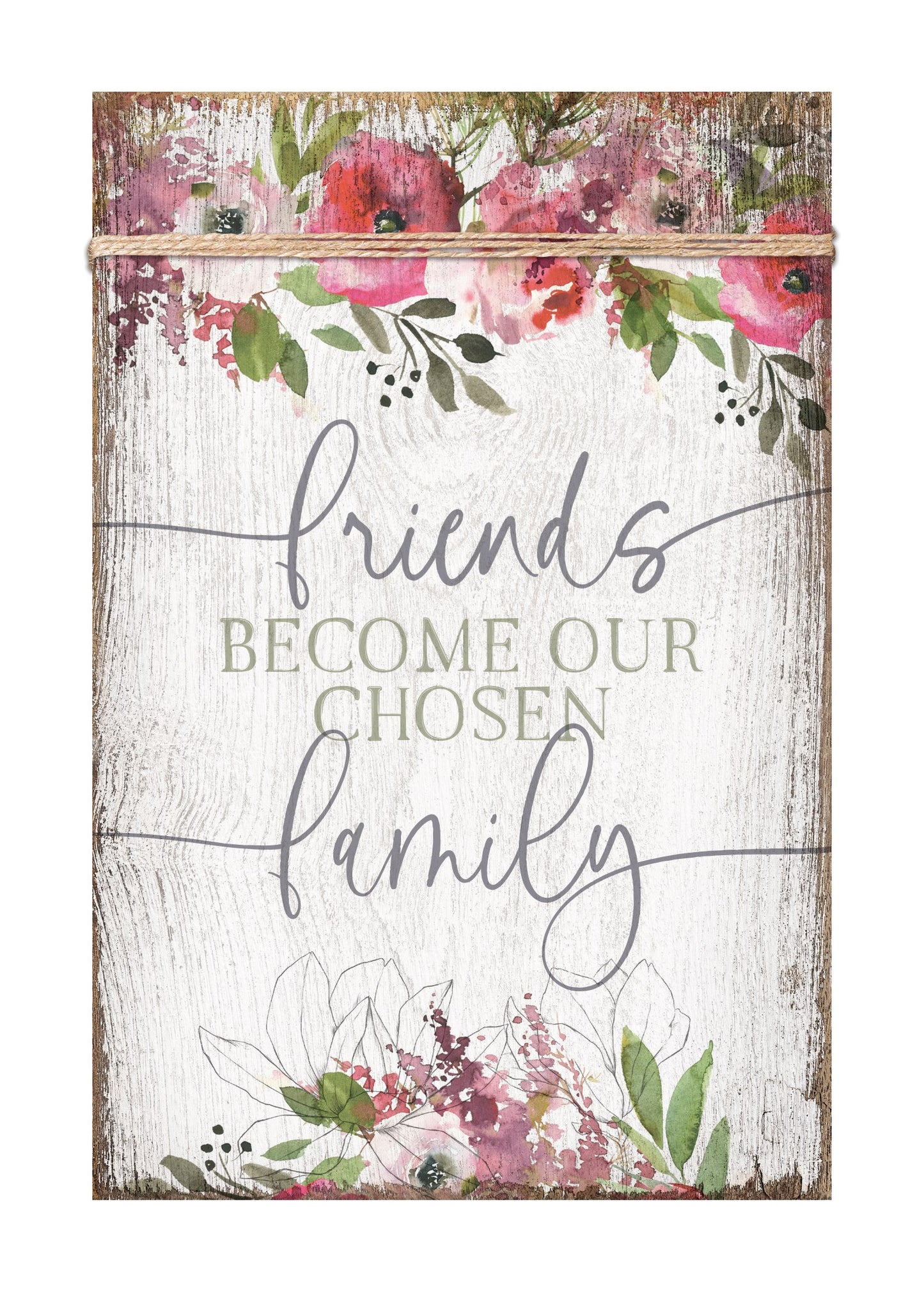 Plaque-Timeless Twine-Friends Become (6 x 9)