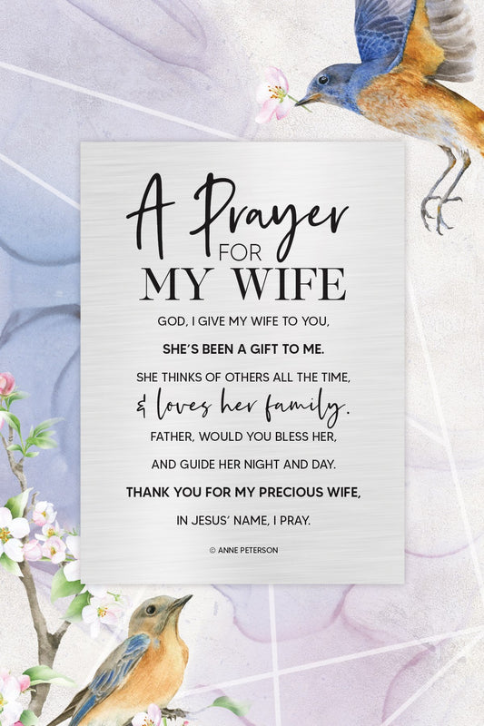 Plaque-Renew My Soul-Prayer For My Wife (6 x 9)