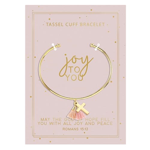 Tassel Cuff Bracelet-Joy To You-Carded