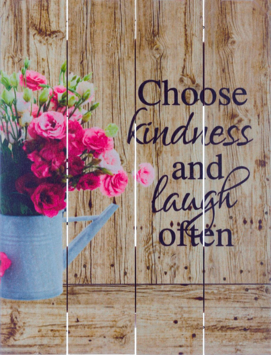 Rustic Pallet Art-Choose Kindness-Brown (9 x 12)