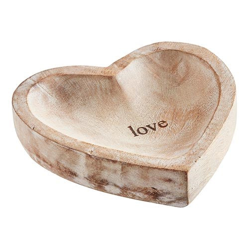 Wooden Heart Tray-Love (6 x 6 x 1.5)