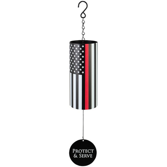 Wind Chime-Cylinder Sonnet-thin Red Line (18")