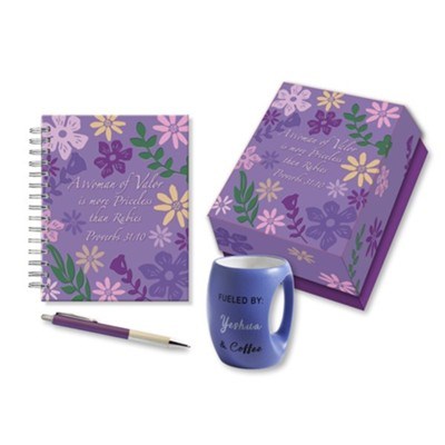 Woman Of Valor Box Set (Pen  Journal  & Mug) (#71164)