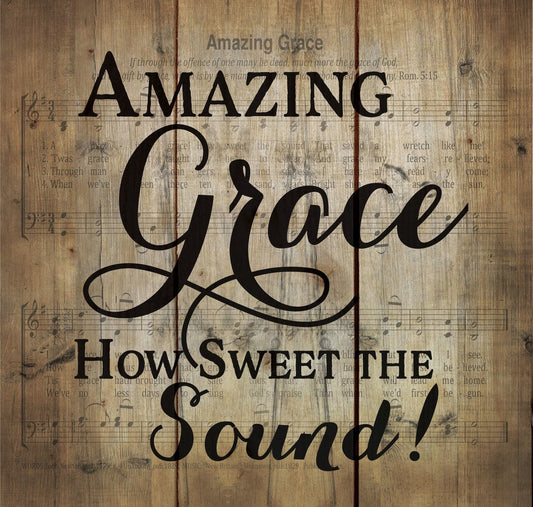 Pallet Decor-Amazing Grace (10.5 x 10)