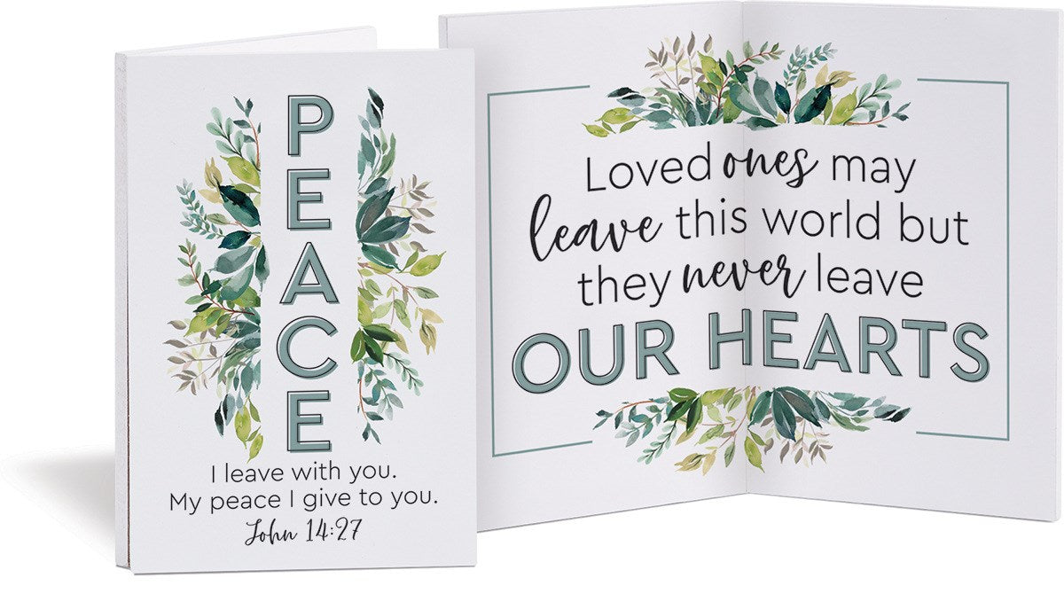 Keepsake Card-Peace I Leave With You (8" x 6")